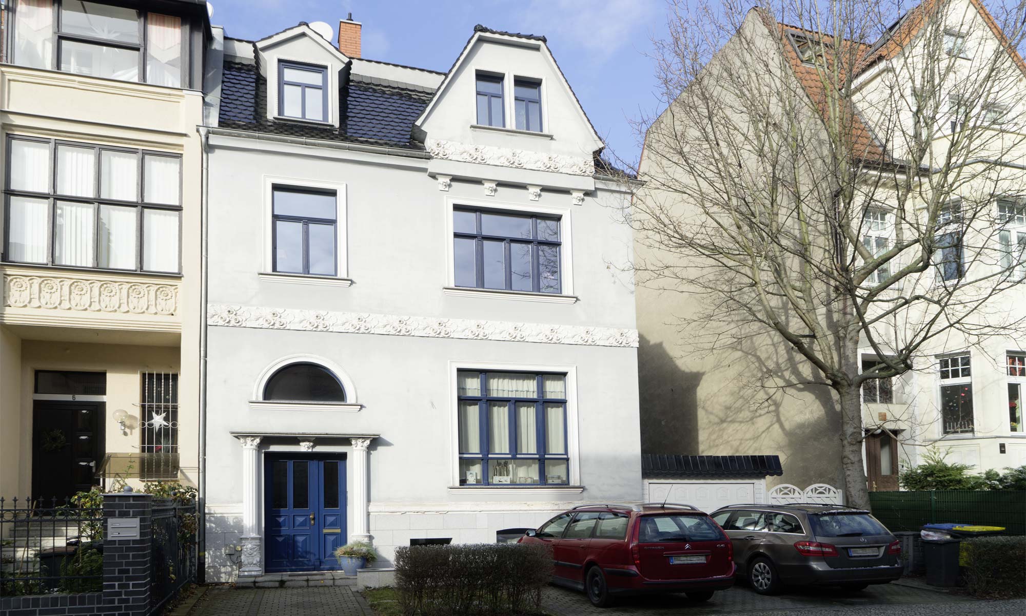 Wohnzimmer der Ferienwohnung am Zoo in Halle (Saale)